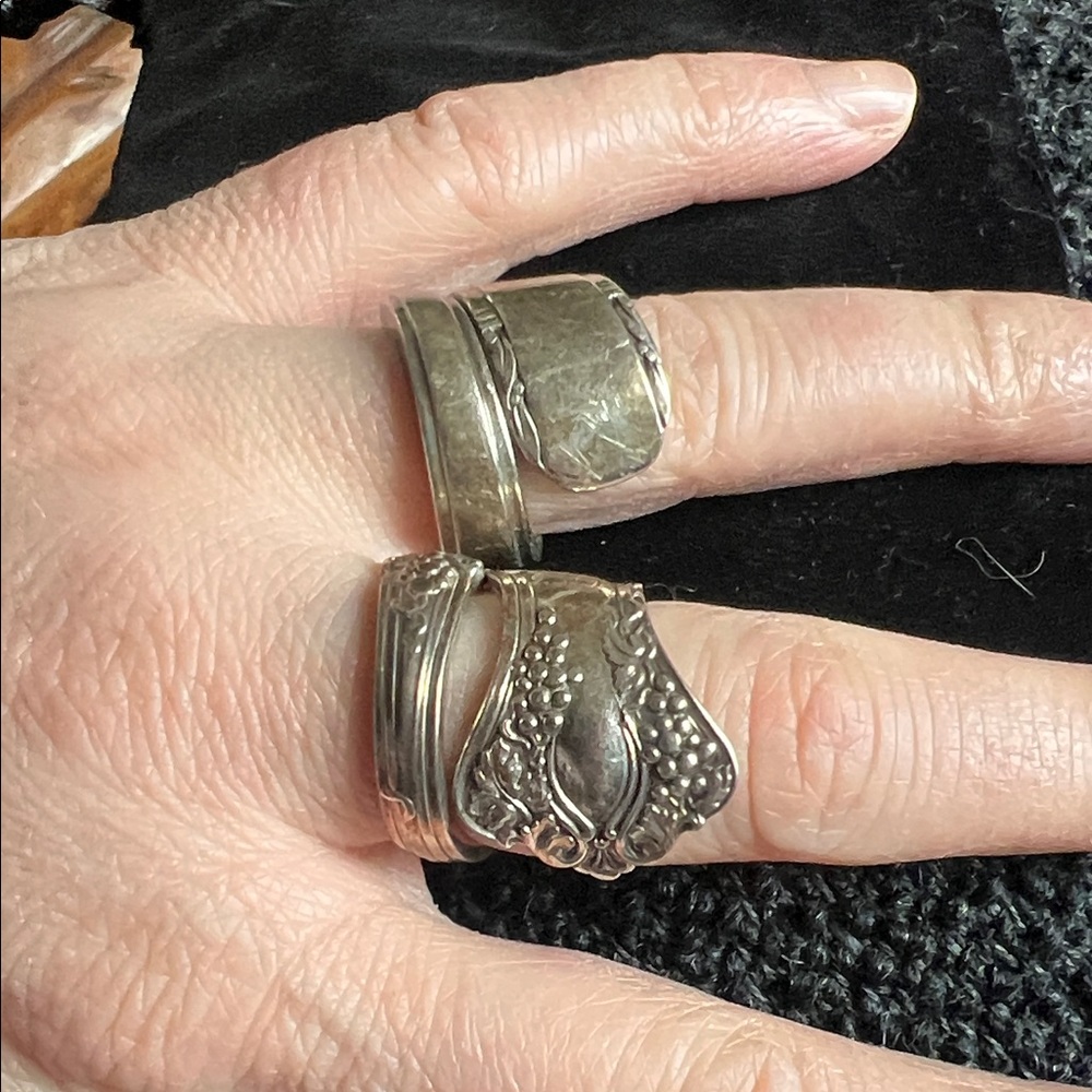 Silver Spoon Rings - Picture 2 of 4